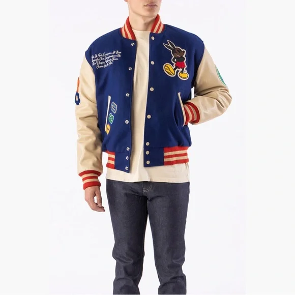 Stadium Goods Rello Varsity Jacket - Blue - small